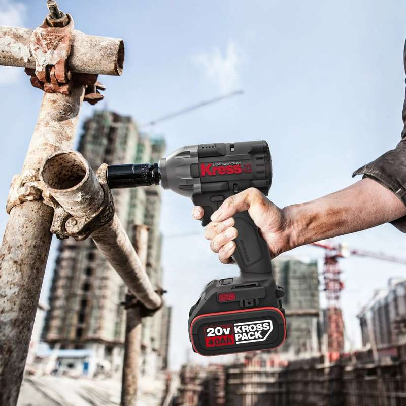Kress 1/2" 20V, 300Nm Impact Wrench Kit - KUB30.2