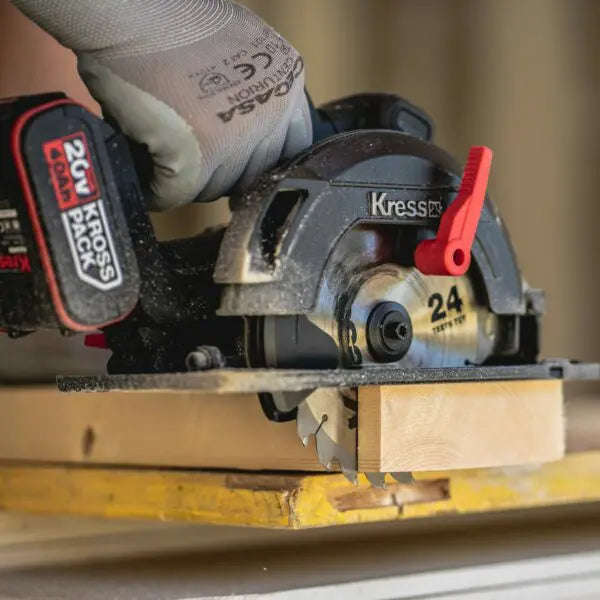Kress 20V Cordless, Brushless 165mm Circular Saw - Tool Only - KUE12.9