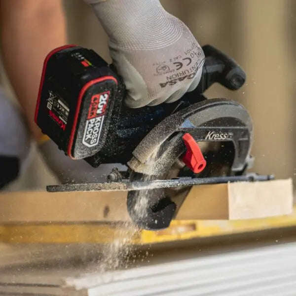 Kress 20V Cordless, Brushless 165mm Circular Saw - Tool Only - KUE12.9