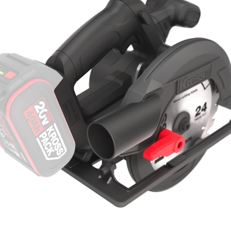 Kress 20V Cordless, Brushless 165mm Circular Saw - Tool Only - KUE12.9