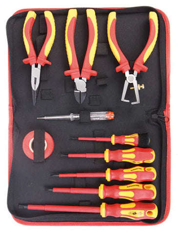 10 Piece 1000V Electricians Tool Set & Carry Bag - V10-010