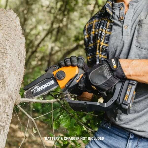 Worx 20V Cordless One Handed Chain Saw - Tool Only - WG324E.9
