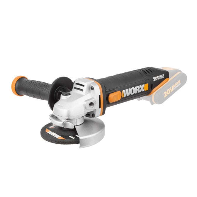 Worx 20V Cordless 115mm Angle Grinder - Tool Only - WX800.9