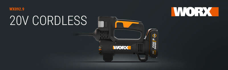 Worx 20V Cordless Inflator 4 in 1 - Tool only - WX092.9