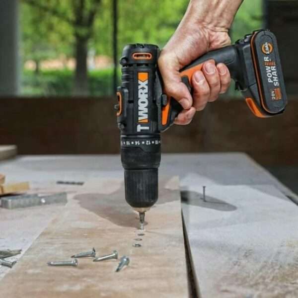 Worx 20V 13mm Impact Drill Kit - WX371.10
