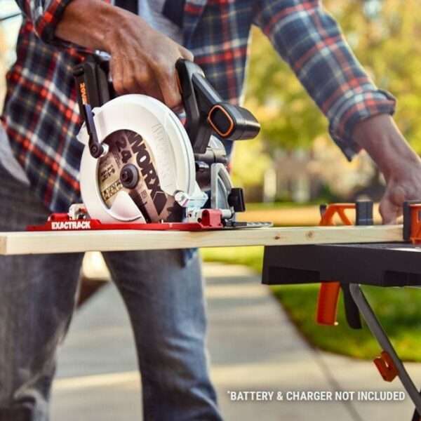Worx 20V Exactrack, Cordless Circular Saw - Tool Only - WX530.9