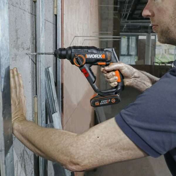 Worx 20V Compact Cordless Rotary Hammer - Tool Only - WX390.9
