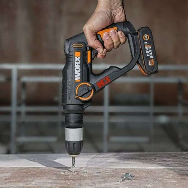 Worx 20V Compact Cordless Rotary Hammer - Tool Only - WX390.9