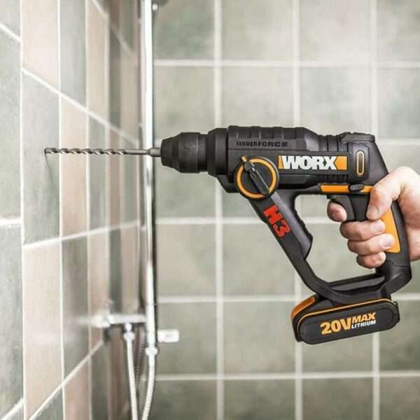 Worx 20V Compact Cordless Rotary Hammer - Tool Only - WX390.9