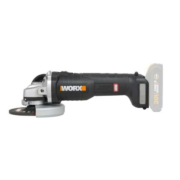 Worx 20V Cordless 125mm Angle Grinder - Tool Only - WX812.9