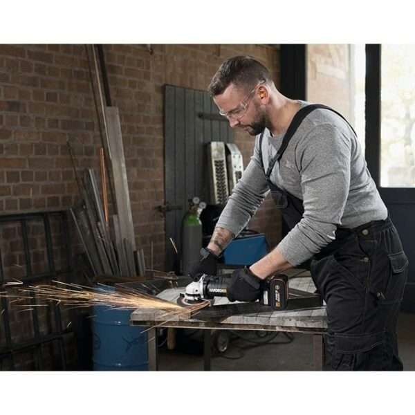Worx 20V Cordless 125mm Angle Grinder - Tool Only - WX812.9