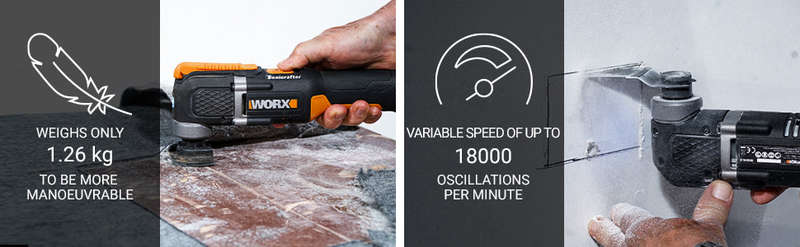 Worx 20V Nitro Cordless Mult Tool - Tool Only - WX696.9