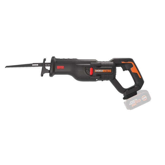 Worx 20V Cordless, Brushless Reciprocating Saw - Tool Only - WX516.9