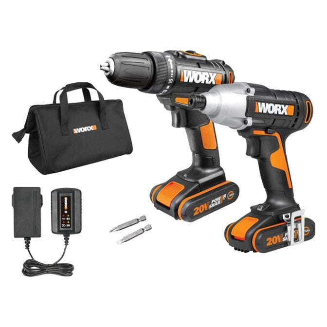 Worx 20V Drill & Impact Driver Kit - WX915.1