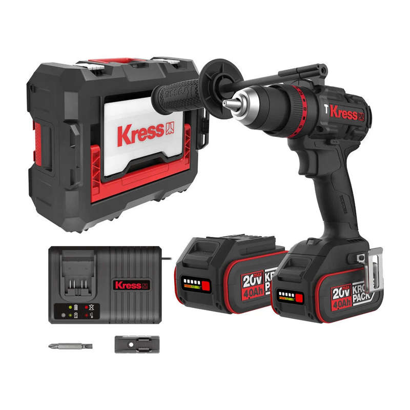 Kress 20V, 90Nm Hammer Drill Kit - KUC33
