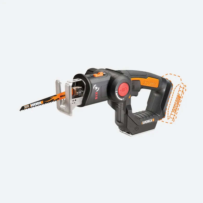 Worx 20V Multi-Purpose Jigsaw & Recip Saw - Tool Only - WX550.9
