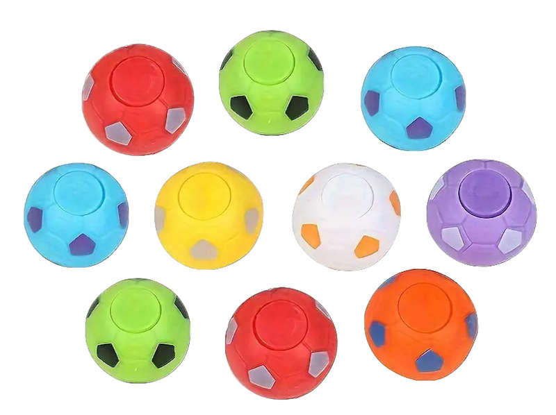 Soccer Ball Fidget Spinners - 10 Pieces