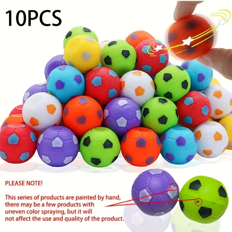 Soccer Ball Fidget Spinners - 10 Pieces