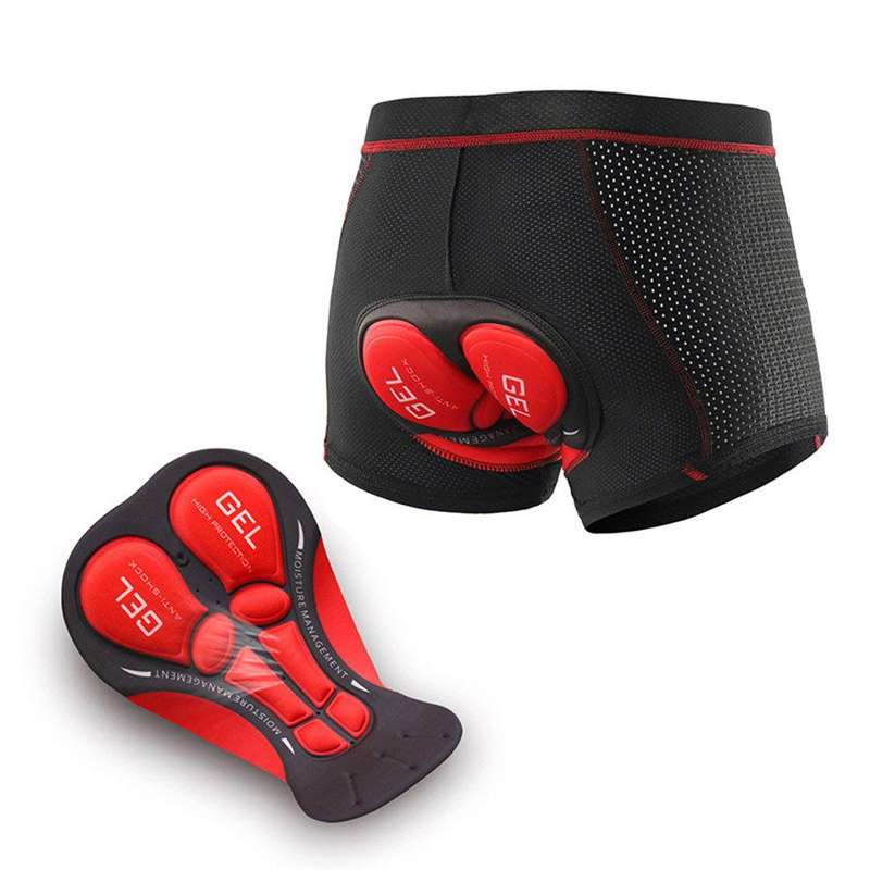 Men's Cycling Underwear Shorts with Gel Pad - M