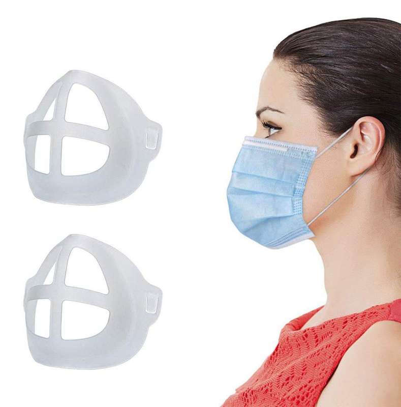 Pack of 4 face brackets for underneath mask