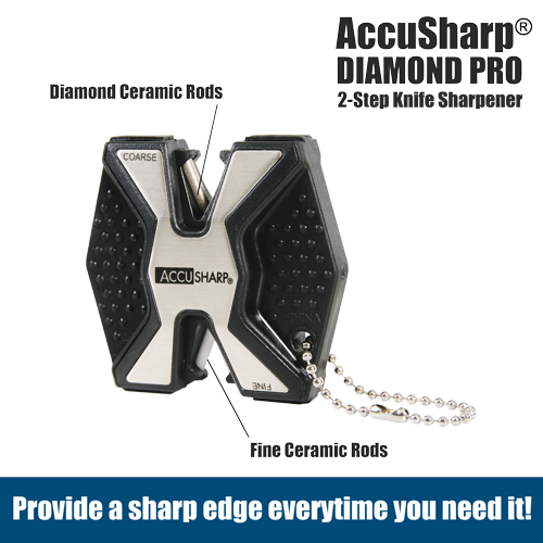 ACCUSHARP TWO TIER SHARPENER - DIAMOND