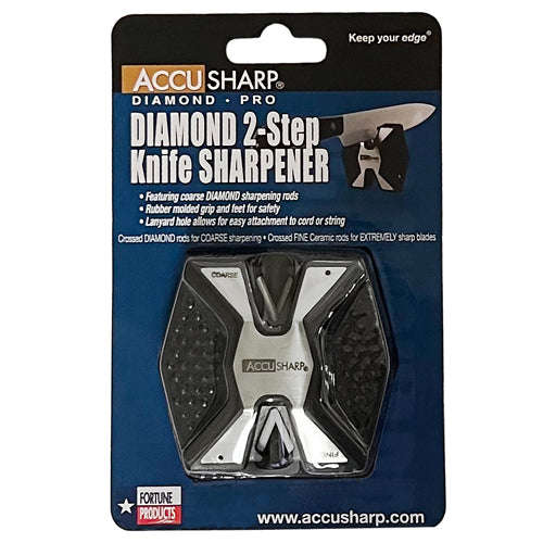 ACCUSHARP TWO TIER SHARPENER - DIAMOND