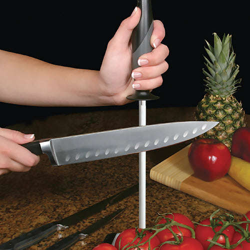ACCUSHARP SHARPENING STEEL 9" - RUBBER GRIP