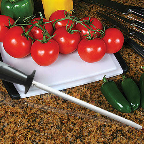 ACCUSHARP SHARPENING STEEL 9" - RUBBER GRIP