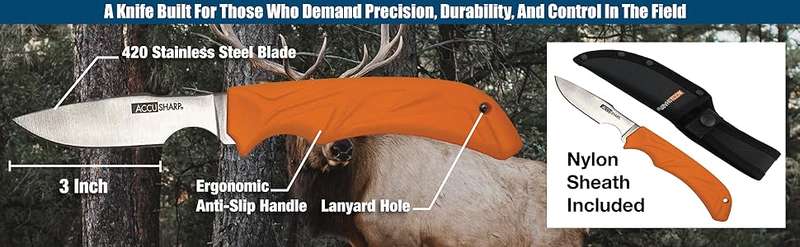 ACCUSHARP GUT HOOK KNIFE  WITH SHEATH
