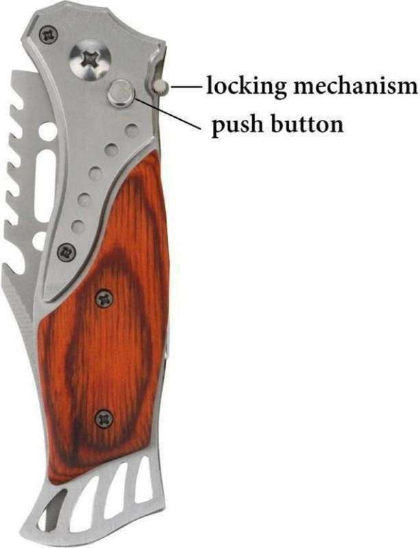 BUTTON OPENING FOLDING POCKET KNIFE SMALL - 719