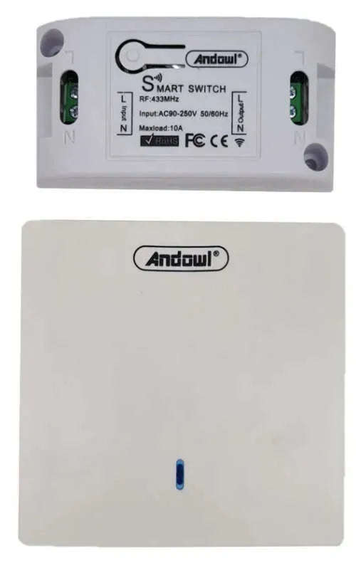 ANDOWL WIRELESS REMOTE CONTROL SMART SWITCH Q-KG09 - NeonSales {{ shop.shopifyCountryName }}