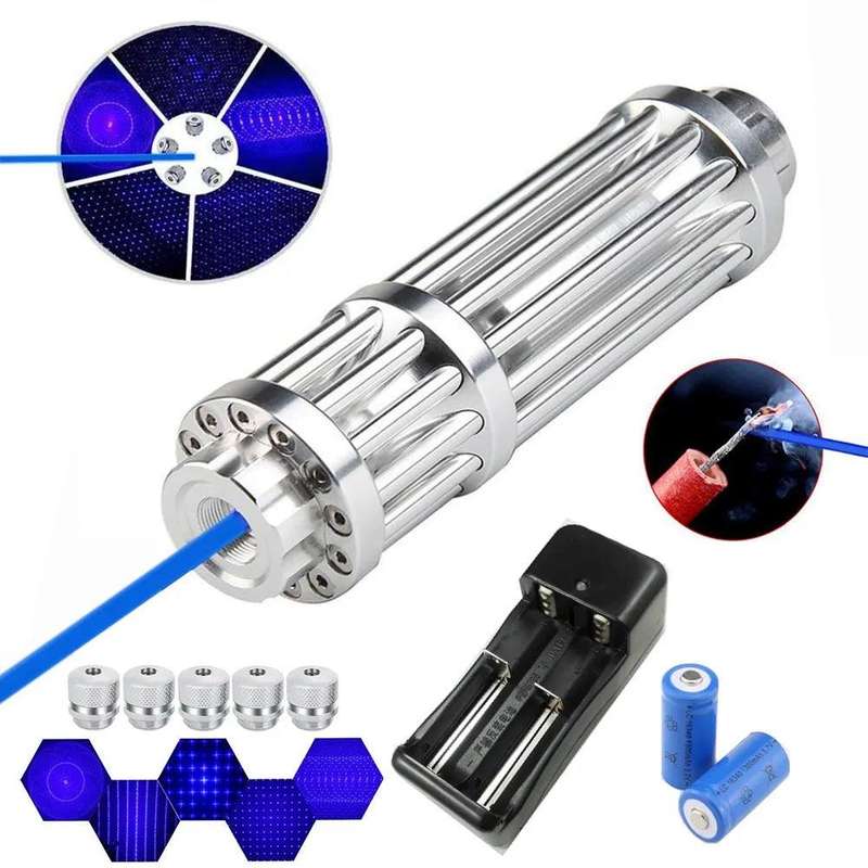 500MW BLUE LASER POINTER KIT W/ CHARGER