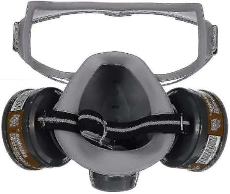 GAS MASK WITH SAFETY GOOGLES & DUST RESPIRATOR