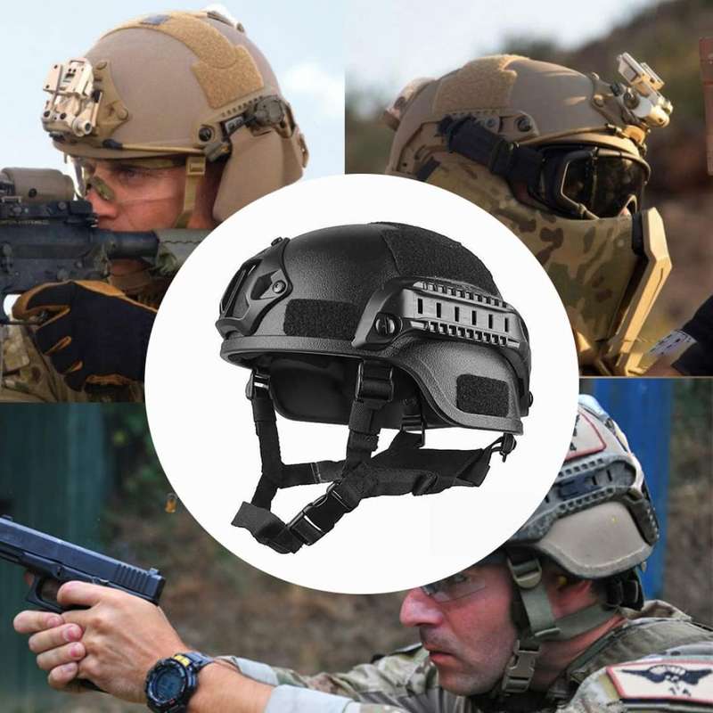 TACTICAL OUTDOOR HELMET BLACK - JY-14