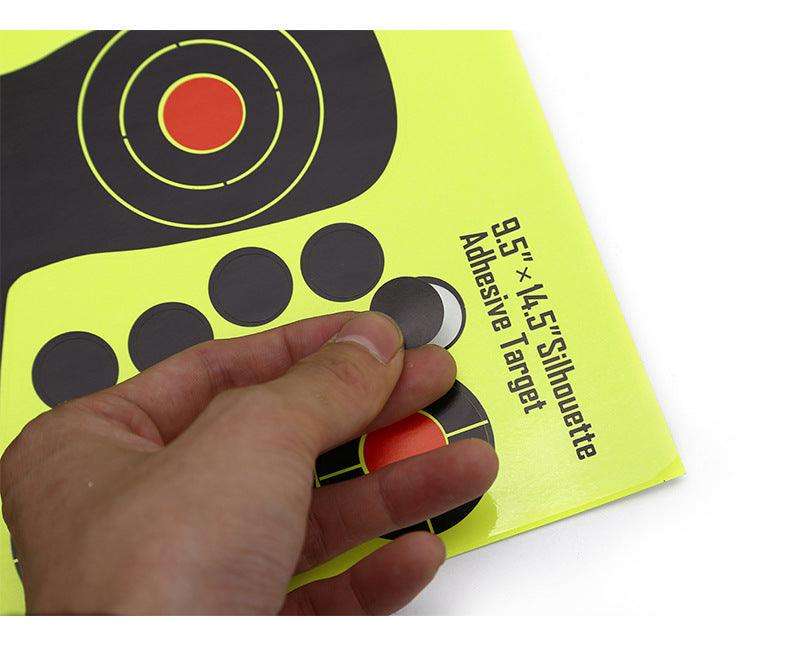 9.5x14.5" ADHESIVE HI-VIS TARGET SHEETS - 10's