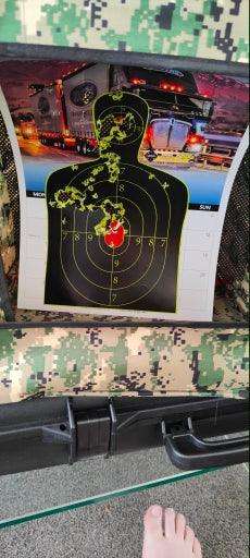 9.5x14.5" ADHESIVE HI-VIS TARGET SHEETS - 10's