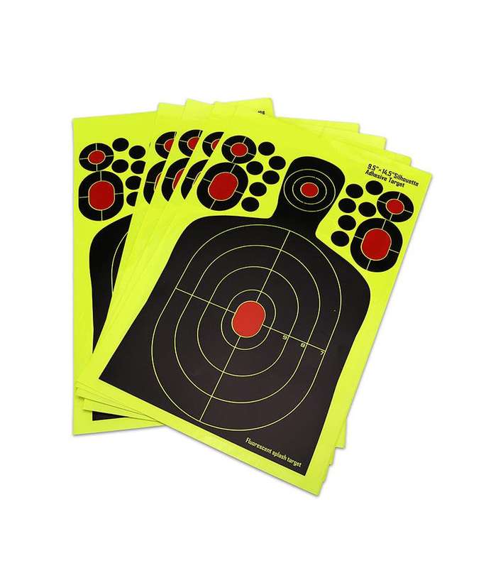 9.5x14.5" ADHESIVE HI-VIS TARGET SHEETS - 10's