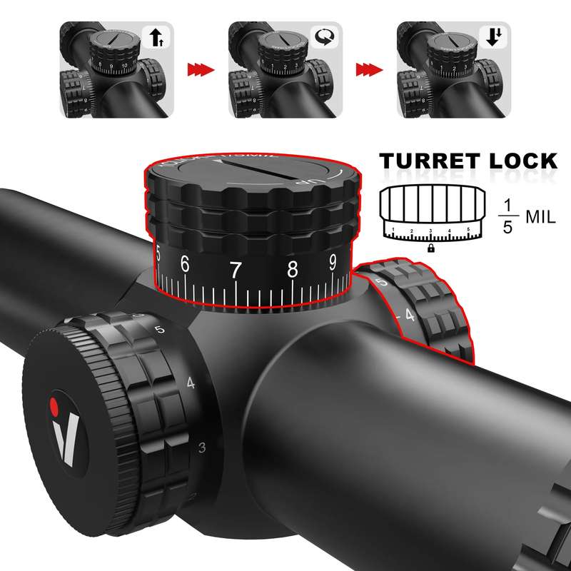 VECTOR OPTICS - S6 RIFLE SCOPE 1-6X24 SFP LPVO