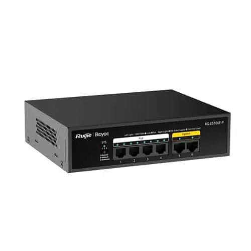 RUIJIE 6 PORT POE SWITCH  RG-ES106F-P 100MBPS