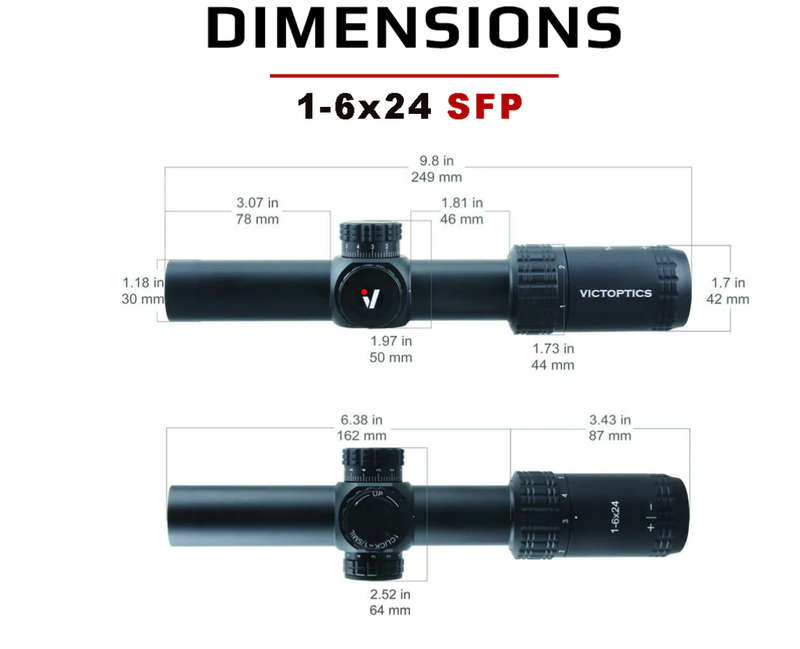 VECTOR OPTICS OPSL23 S6 1-6X24 ET SFP SCOPE