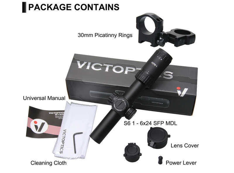 VECTOR OPTICS OPSL23 S6 1-6X24 ET SFP SCOPE
