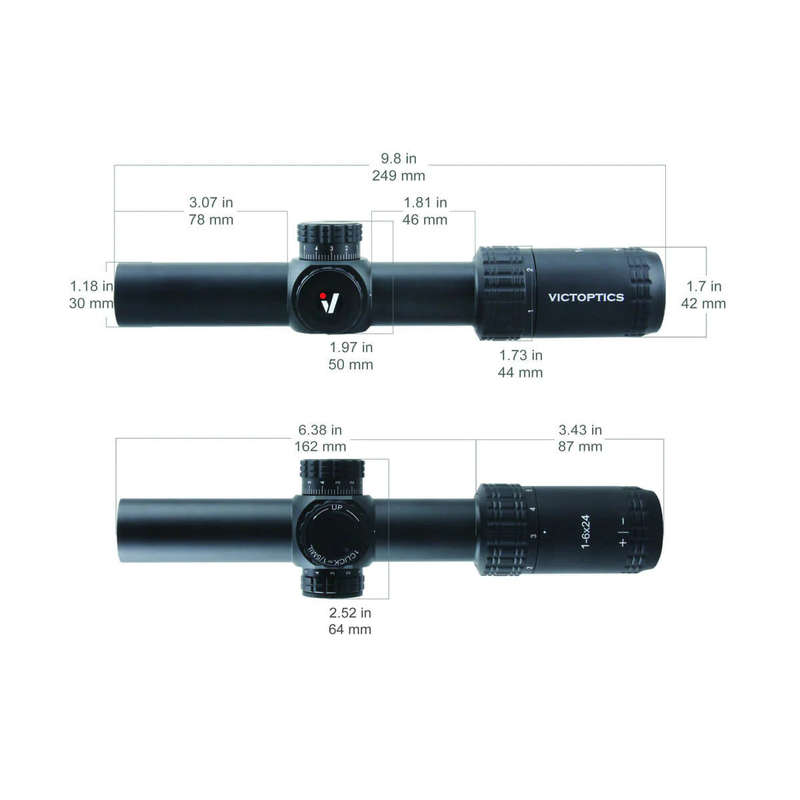 VECTOR OPTICS - S6 RIFLE SCOPE 1-6X24 SFP LPVO