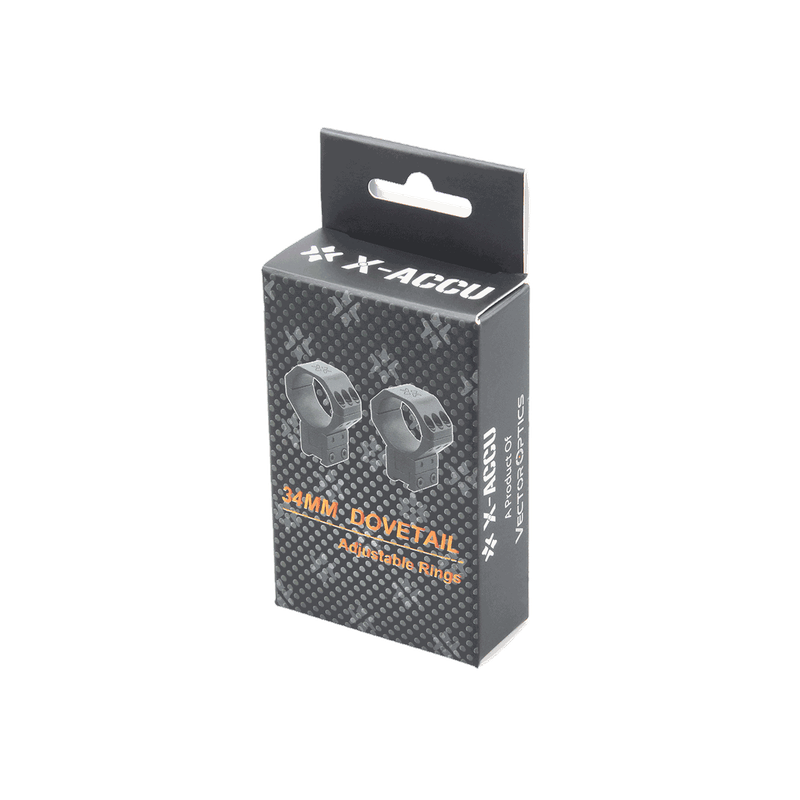 VECTOR OPTICS DOVETAIL RINGS 34MM XARS-3055