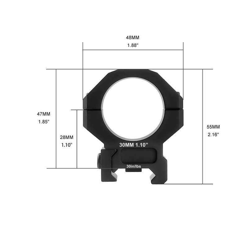 MARCOOL HEAVY DUTY LOW PICATINNY MOUNT SET 30MM