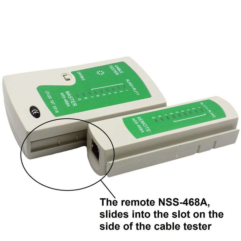 ANDOWL NETWORK CABLE TESTER, RJ11/RJ45 - Q314