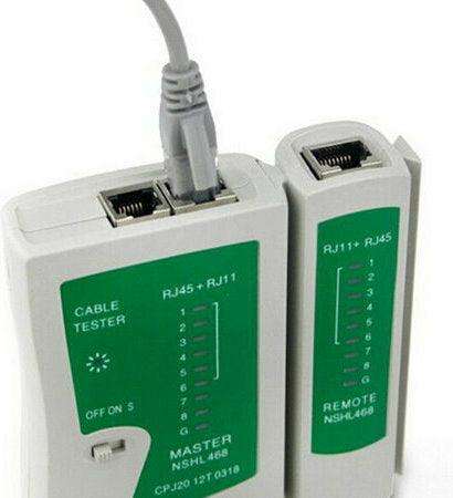 ANDOWL NETWORK CABLE TESTER, RJ11/RJ45 - Q314