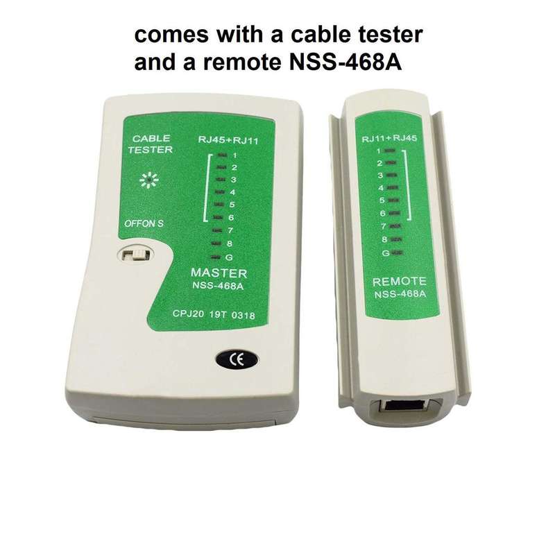 ANDOWL NETWORK CABLE TESTER, RJ11/RJ45 - Q314