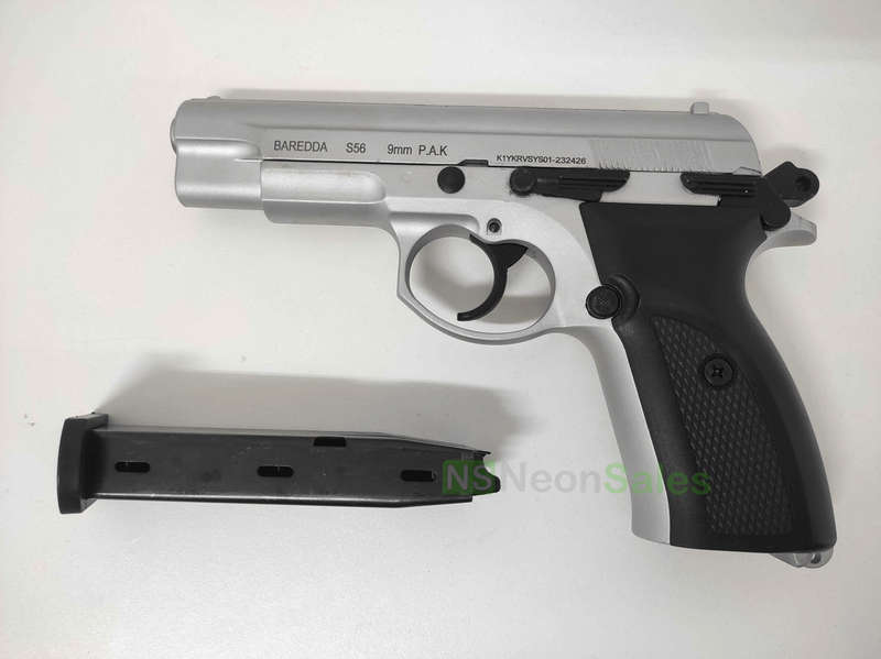 BAREDDA S56 BLANK GUN - MATTE CHROME