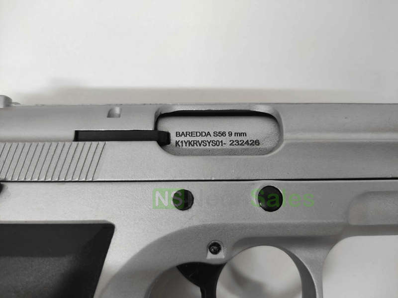 BAREDDA S56 BLANK GUN - MATTE CHROME