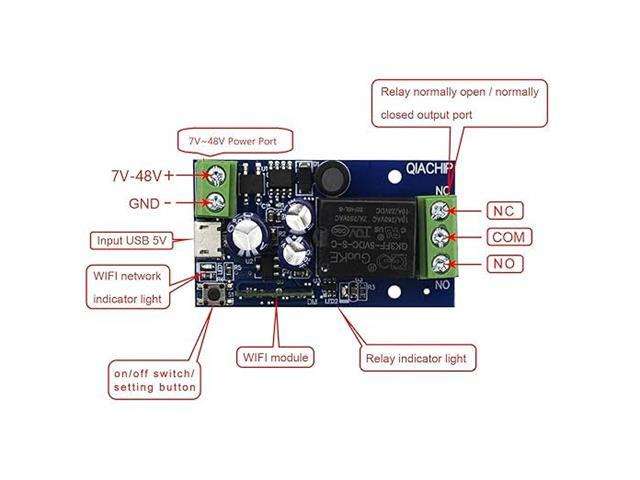 SONOFF 1 CHANNEL 12V 5V WIFI RELAY